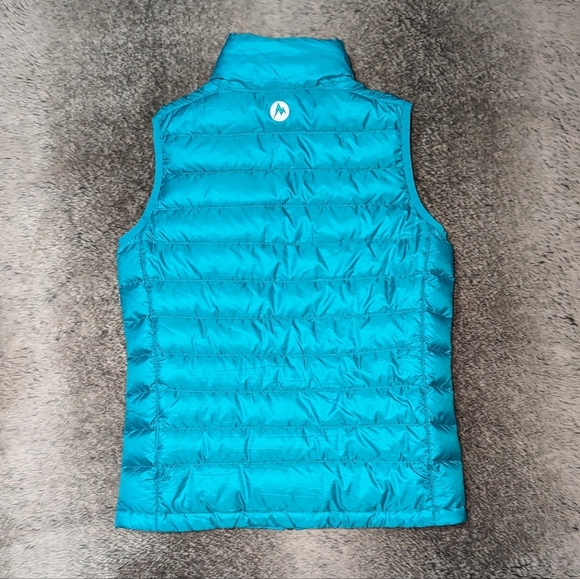 Marmot Jena 800 Fill Goose Down Vest Blue Women's Small - Picture 3 of 11